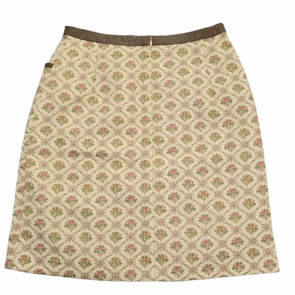 High waisted pencil skirt with floral print - Picture 6 of 13